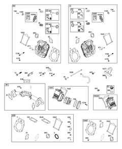 Part Location Diagram of 84010830 Briggs and Stratton Head-cylinder